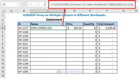 Use Vlookup With Multiple Columns
