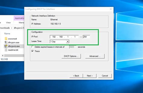 use windows 10 as dhcp server