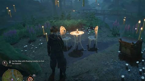Hogwarts Legacy floating candles map solution and treasure location