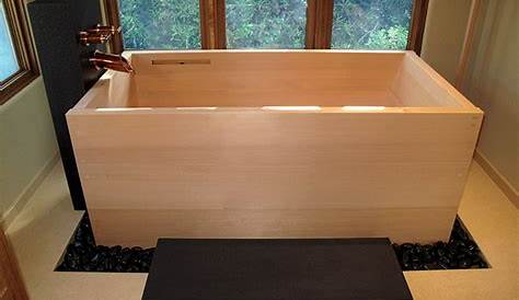 Authentic Japanese Ofuro Tub | Japanese soaking tubs, Wooden bathtub