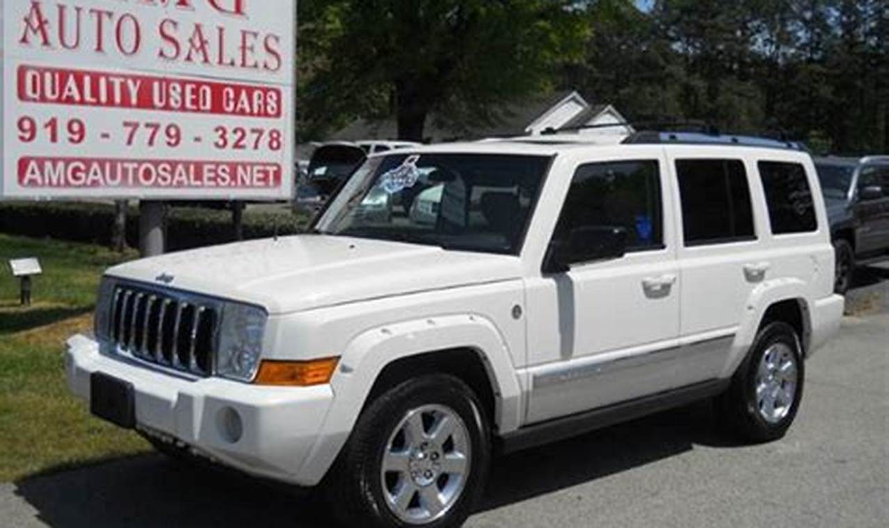 used jeep commander for sale in nc
