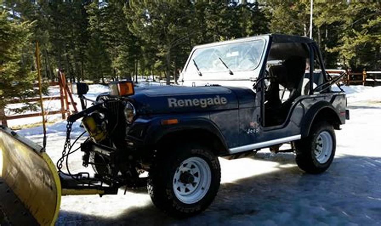 used jeep with snow plows for sale