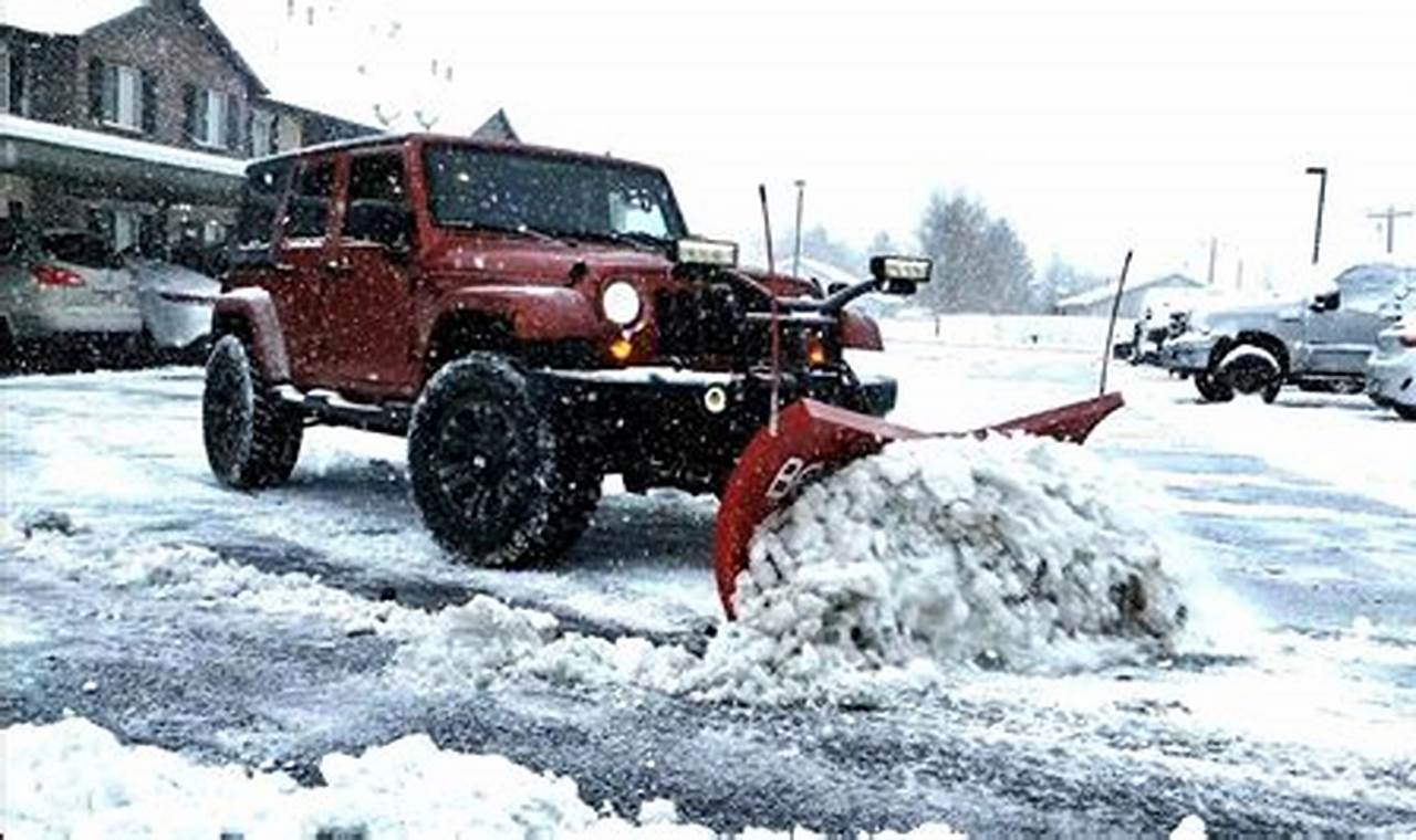 used jeep wrangler with snow plow for sale