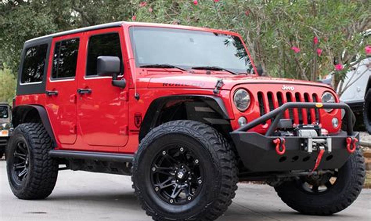 used red jeep wrangler for sale
