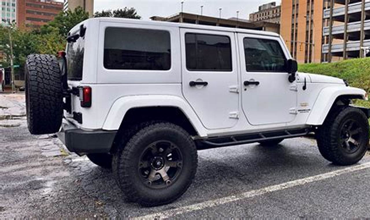used white jeep sahara for sale
