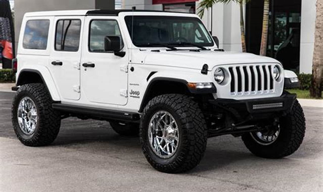 used white jeep wrangler unlimited sahara for sale