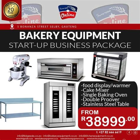 used bakery equipment for sale in pretoria