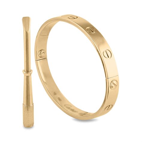 used cartier love bracelet yellow gold