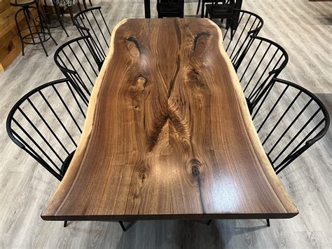 Used Live Edge Dining Table
