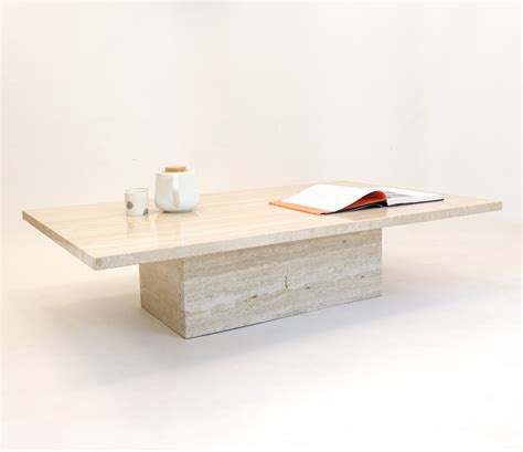 Used Travertine Coffee Table