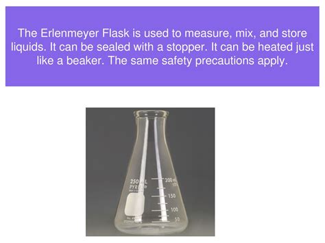 Used With An Erlenmeyer Flask To Contain A Substance