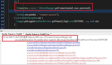 User Class Threw Exception Java.sql.sqlexception No Suitable Driver