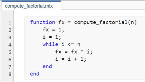user defined function in matlab examples