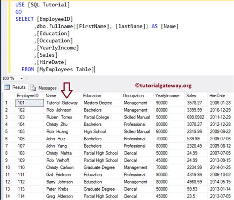 user defined scalar function in sql example