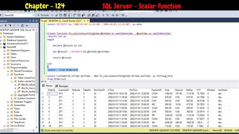 user defined scalar function in sql server
