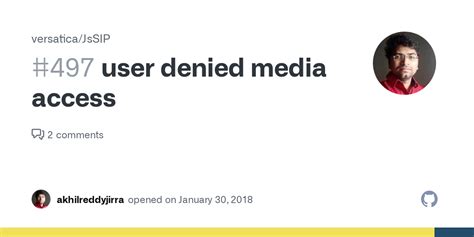 user denied media access