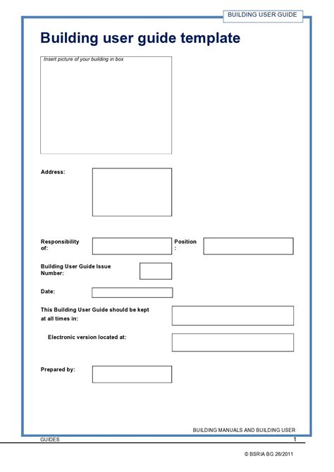 user guide sample template
