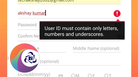 User Id Must Contain Only Letters Numbers And Underscores Example