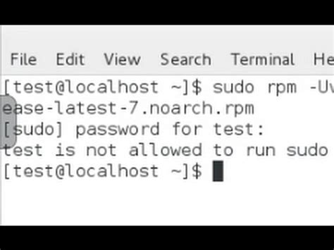 user is not allowed to run sudo on server