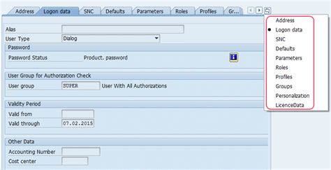 User Master Record Export In Sap