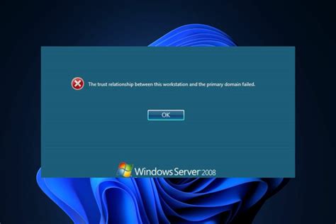 user trust relationship error