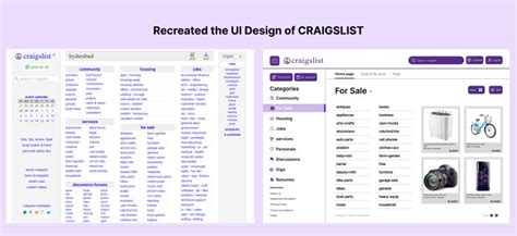 user-friendly interface Craigslist