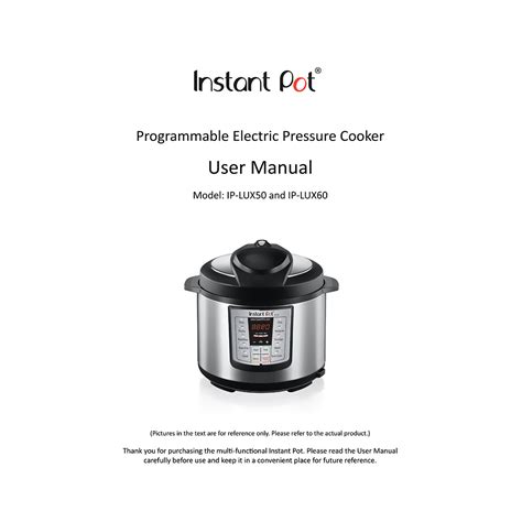 Instant Pot User Manual Duo Plus