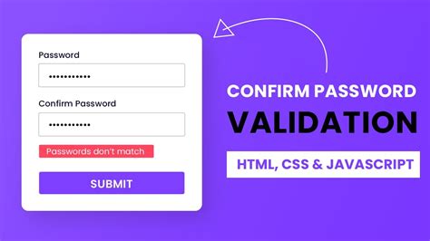 username and password validation in js