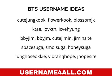 Bts Jin Username Ideas BTSTVI