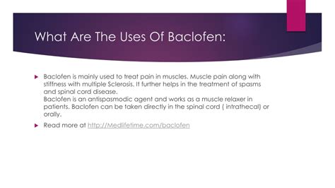 Unlocking the Power of Muscle Relaxation: Exploring the Top Uses of Baclofen