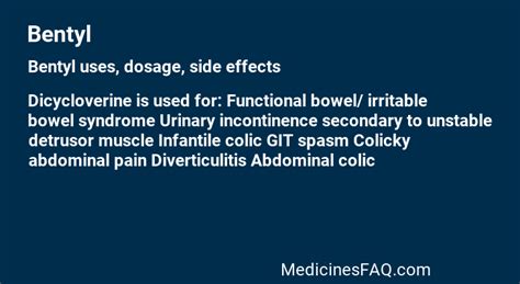 Discover the Surprising Uses of Bentyl for Optimal Health