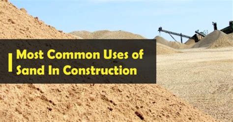 Uses Of Building Sand