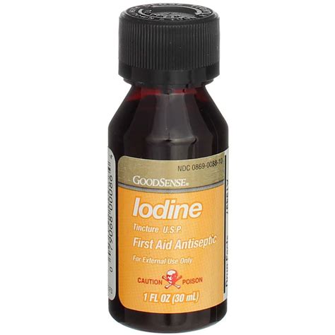 uses of iodine in first aid