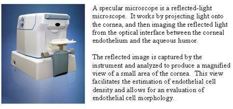 Uses Of Specular Microscopy