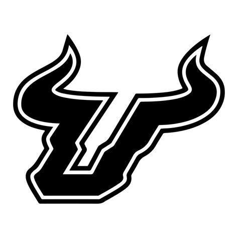 usf bulls logo black and white