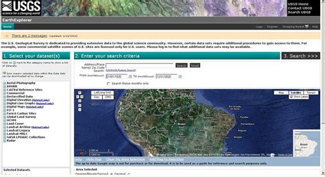 usgs earth explorer website