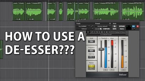 Using A De Esser