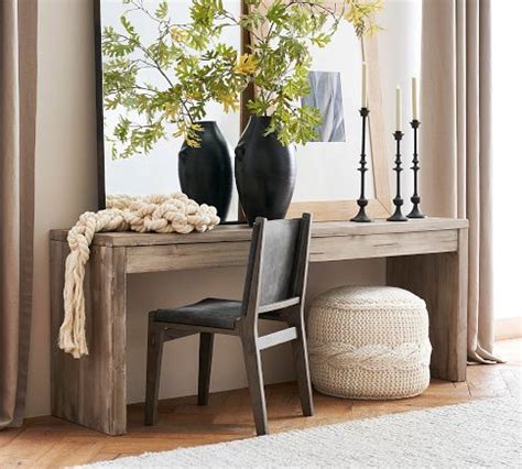Using A Desk As A Console Table
