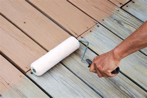 Using A Roller To Paint Decking