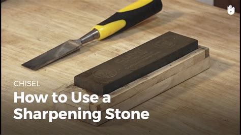 Using A Sharpening Stone Chisel