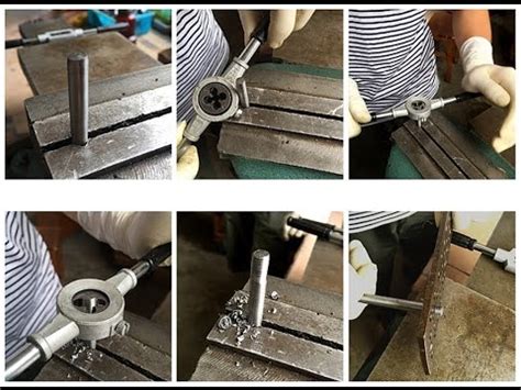 Using A Thread Cutting Die