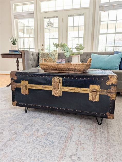 Using A Trunk As A Coffee Table