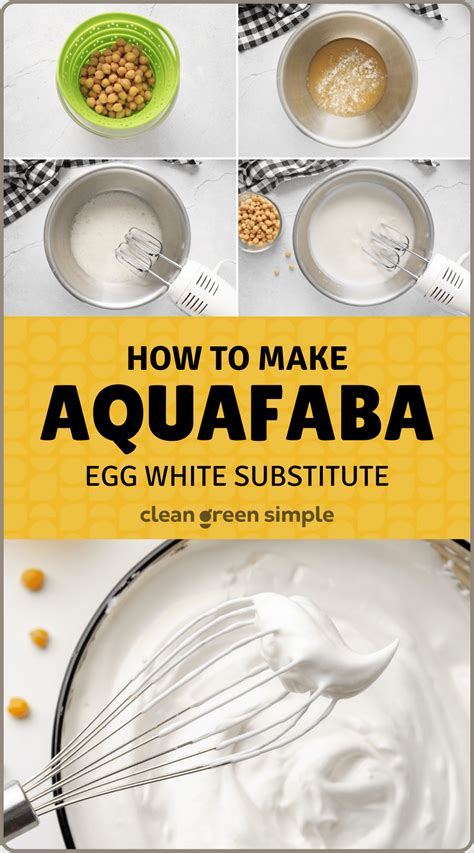 Using Aquafaba Instead Of Egg White