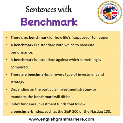 using benchmark in a sentence