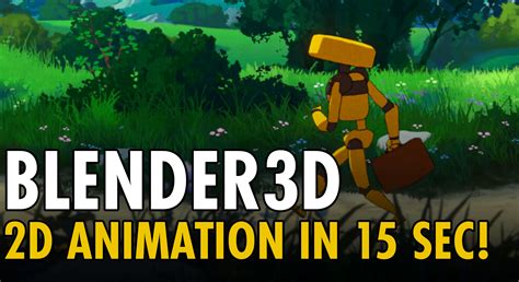 Using Blender For 2D Animation