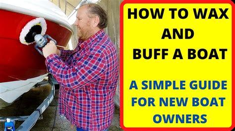 Using Buffer To Wax Boat