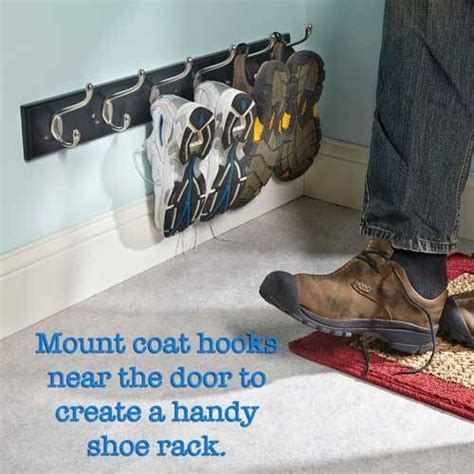 Using Coat Hooks For Shoes