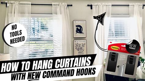 Using Command Hooks To Hang Curtains