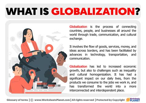 using complete sentences explain what is meant by globalization