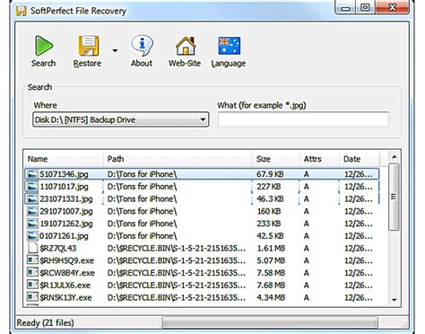 Using File Recovery